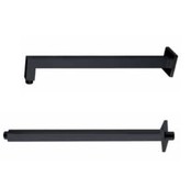 Inbouw Douchearm Vierkant Mat zwart Aloni Donna Wandbevestiging Wandarm 38,6 cm Mat Zwart Wandmontage