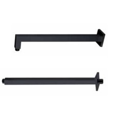 Inbouw Douchearm Vierkant Mat zwart Aloni Donna Wandbevestiging Wandarm 38,6 cm Mat Zwart Wandmontage