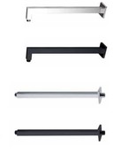 Inbouw Douchearm Vierkant Mat zwart Aloni Donna Wandbevestiging Wandarm 38,6 cm Mat Zwart Wandmontage