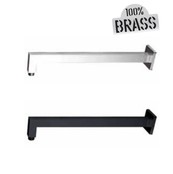 Inbouw Douchearm Vierkant Mat zwart Aloni Donna Wandbevestiging Wandarm 38,6 cm Mat Zwart Wandmontage