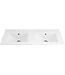 Creavit Sally Badkamermeubel Mat Zwart 100x50x45cm met Keramische Wastafel met 1 kraangat met overloop twee lades softclose