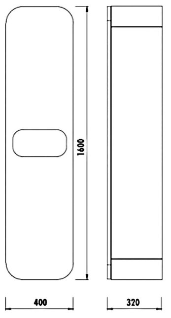 Design Badkamermeubel Set Pion Wit 120x85x53cm met Spiegel led verlichting en kolomkast 1 kraangat