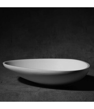 CREAVIT Waskom Solid Surface 63x42x14 cm Mat Wit Corona Ovaal
