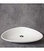 Waskom Solid Surface 63x42x14 cm Mat Wit Corona Ovaal