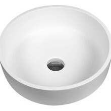 Waskom SUN Solid Surface Mat Wit 40x13 Rond