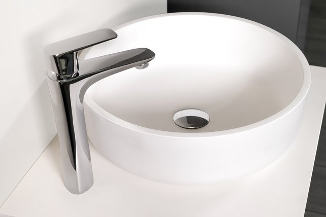 Waskom SUN Solid Surface Mat Wit 40x13 Rond