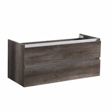 Wastafelonderkast Trendline 140x47x52 cm Century Oak met aluminium greeplijst softclose lades