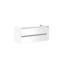 SANI-SUPPLY Wastafelonderkast Trendline 140cm Hoogglans Wit met aluminium greeplijst  lades  softclose