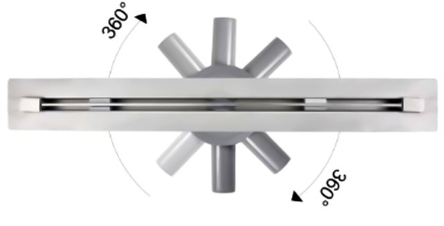 Douchegoot Insteekrooster 80cm RVS Drain Design Rooster Creavit Aloni
