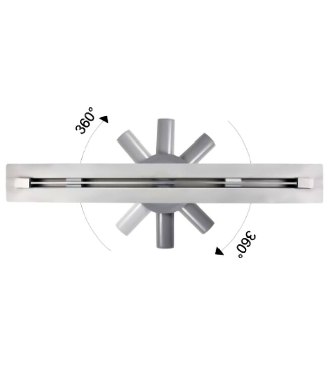 CREAVIT Douchegoot Insteekrooster 60cm RVS Drain Design Rooster Creavit Aloni