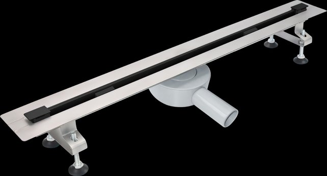 Douchegoot Insteekrooster 80cm Zwart Drain Design Rooster Creavit Aloni Douchegoot Insteekrooster 80cm Zwart Drain Design Rooster Creavit Aloni