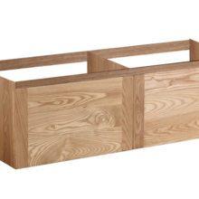Wastafelonderkast Vision Wood Eiken 120x47x50 cm met greeplijst 2 lades softclose