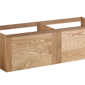 Wastafelonderkast Vision Wood Eiken 120x47x50 cm met greeplijst 2 lades softclose