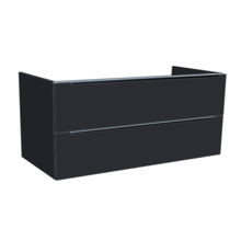 Wastafelonderkast  Senza 120x47x50 cm Hoogglans Antraciet 2 Softclose lades