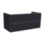 SANI-SUPPLY Wastafelonderkast Senza 120x47x50 cm Hoogglans Antraciet 2 Softclose lades