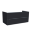 Wastafelonderkast  Senza 120x47x50 cm Hoogglans Antraciet 2 Softclose lades