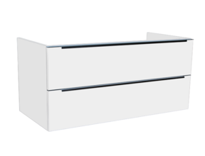 Wastafelonderkast Senza 120x47x50 cm Hoogglans Wit 2 Softclose lades