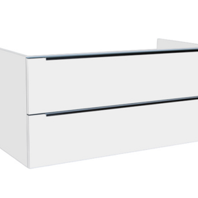 Wastafelonderkast Senza 120x47x50 cm Hoogglans Wit 2 Softclose lades