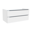SaniPRO Wastafelonderkast Senza 120x47x50 cm Hoogglans Wit 2 Softclose lades