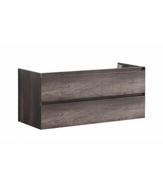 SANI-SUPPLY Onderkast 120cm Century Oak Korpus SaniPro Infinity en Front in het Verstek met greeplijst Korpus 120 x47x50 cm