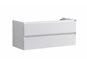 Onderkast 120cm Hoogglans Wit Korpus SaniPro Infinity en Front in het Verstek met greeplijst Korpus 120 x47x50 cm