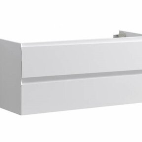 Onderkast 120cm Hoogglans Wit Korpus SaniPro Infinity en Front in het Verstek met greeplijst Korpus 120 x47x50 cm