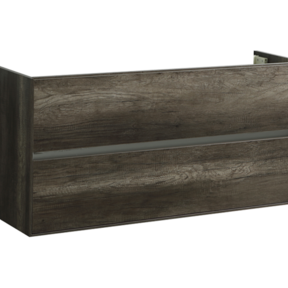 Onderkast 120cm Century Oak Korpus Greeploos SaniPro Infinity en Front in het Verstek met greeplijst Aluminium 120 x47x50 cm