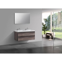 Badkamermeubel Infinity Century Oak 120x47x50cm SaniPro badmeubel met mineraal marmer wastafel 2 lades softclose kraangaten