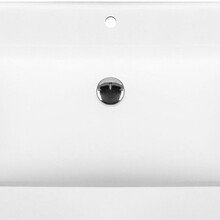 Creavit Sally Solid Surface wastafel 100cm Mat Wit met kraangat 1 zonder overloop.