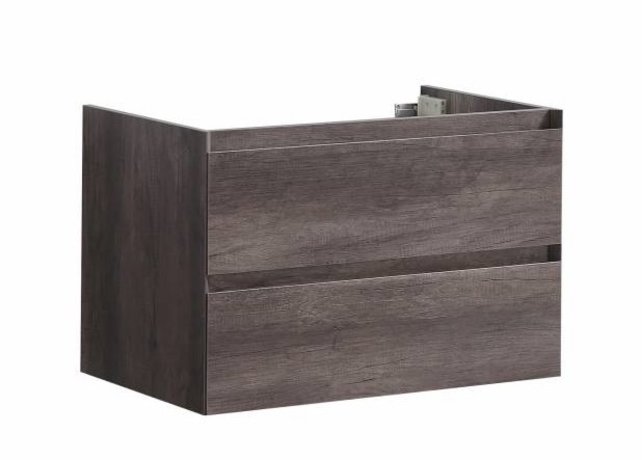 Onderkast 80cm Century Oak Korpus SaniPro Infinity en Front in het Verstek met greeplijst Korpus 80x47x50 cm