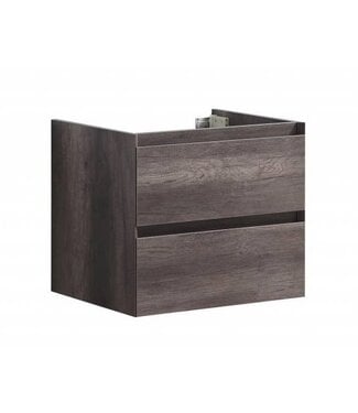 SANI-SUPPLY Onderkast 60cm Century Oak Korpus SaniPro Infinity en Front in het Verstek met greeplijst Korpus 60x47x50 cm