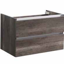 Onderkast 80cm Century Oak Korpus Greeploos SaniPro Infinity en Front in het Verstek met greeplijst Aluminium 80x47x50 cm
