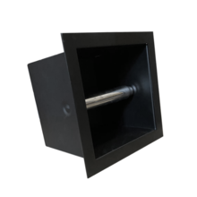 Inbouw RVS toiletrolhouder mat zwart SaniPro Noir toiletrolhouder