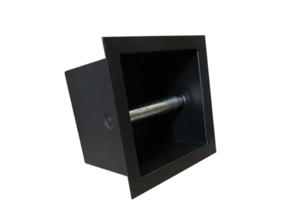 Inbouw RVS toiletrolhouder mat zwart SaniPro Noir toiletrolhouder