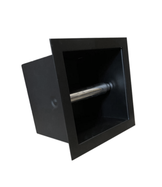 SANI-SUPPLY Inbouw RVS toiletrolhouder mat zwart SaniPro Noir toiletrolhouder