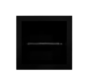 Inbouw RVS toiletrolhouder mat zwart SaniPro Noir toiletrolhouder