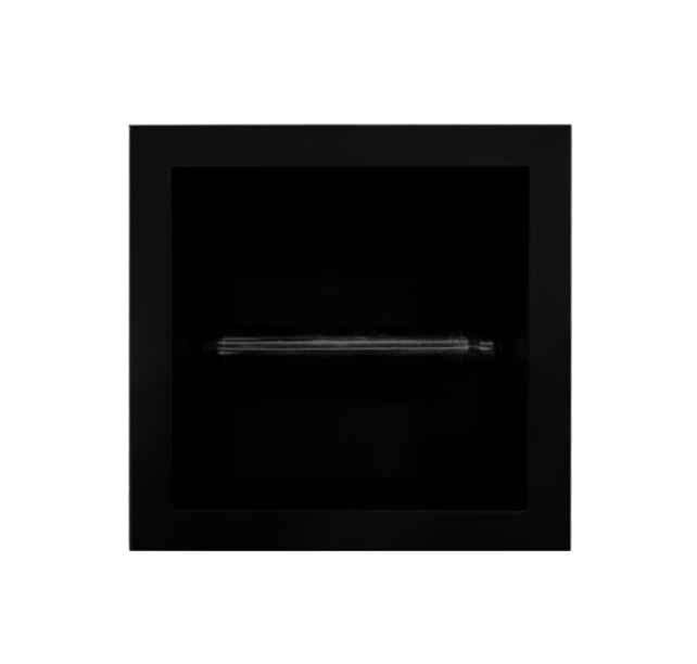 Inbouw RVS toiletrolhouder mat zwart SaniPro Noir toiletrolhouder
