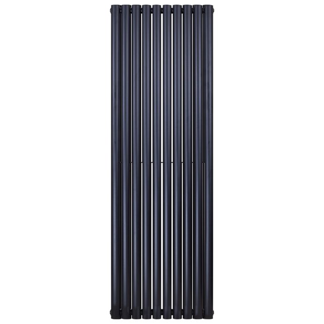 Designradiator Ovaal Verticaal Zwart Dubbel 180x59cm 2050 Watt Belrad Midden / Hoek aansuiting Omkeerbaar Designradiator Ovaal Verticaal Zwart Dubbel 180x59cm 2050 Watt Belrad Midden / Hoek aansuiting Omkeerbaar