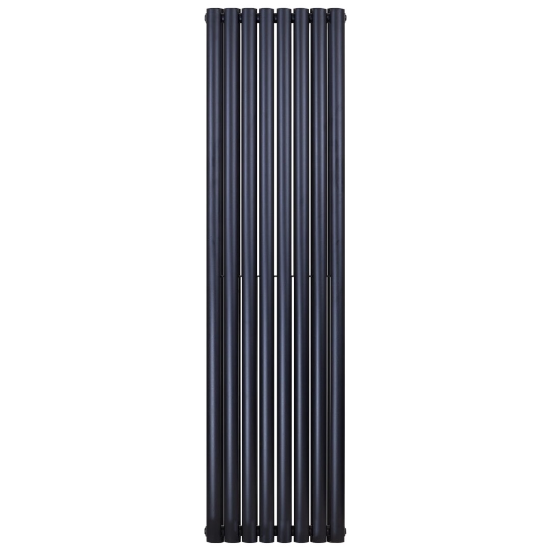 Designradiator Ovaal Verticaal Zwart Dubbel 180x47cm 1640 Watt Belrad ...