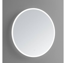 Badkamerspiegel Lara Rond 60x60cm 3 kleur instelbaar geintegreerde LED Touch schakelaar dimbaar spiegelverwarming