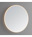 SANI-SUPPLY Badkamerspiegel Lara Rond 60x60cm 3 kleur instelbaar geintegreerde LED Touch schakelaar dimbaar spiegelverwarming