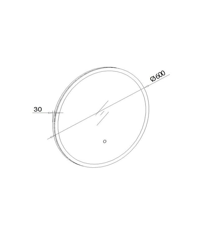 SANI-SUPPLY Badkamerspiegel Lara Rond 60x60cm 3 kleur instelbaar geintegreerde LED Touch schakelaar dimbaar spiegelverwarming