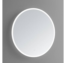 Badkamerspiegel Lara Rond 80x80cm 3 kleur instelbaar geintegreerde LED Touch schakelaar dimbaar spiegelverwarming