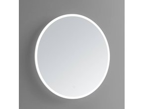 Badkamerspiegel Lara Rond 80x80cm 3 kleur instelbaar geintegreerde LED Touch schakelaar dimbaar spiegelverwarming