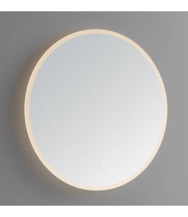 SANI-SUPPLY Badkamerspiegel Lara Rond 80x80cm 3 kleur instelbaar geintegreerde LED Touch schakelaar dimbaar spiegelverwarming