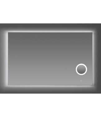 SANI-SUPPLY Rosie badkamerspiegel met make-up spiegel 100cm met LED verlichting en 3 kleur instelbaar & dimbaar met of zonder spiegelverwarming