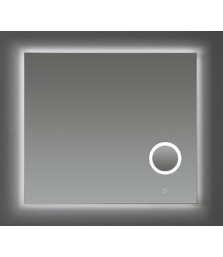 SANI-SUPPLY SaniPro Rosie badkamerspiegel met make-up spiegel 80cm met LED verlichting en 3 kleur instelbaar & dimbaar met of zonder spiegelverwarming