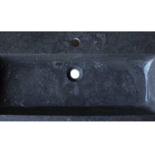 Wastafel Compact Stone 100x38x5 cm natuursteen 1 Kraangat zonder Overloop