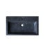 SANI-SUPPLY Wastafel Compact Stone 80x38x5 cm natuursteen 1 Kraangat zonder Overloop