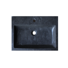 Wastafel Compact Stone 60x38x5 cm natuursteen 1 Kraangat zonder Overloop
